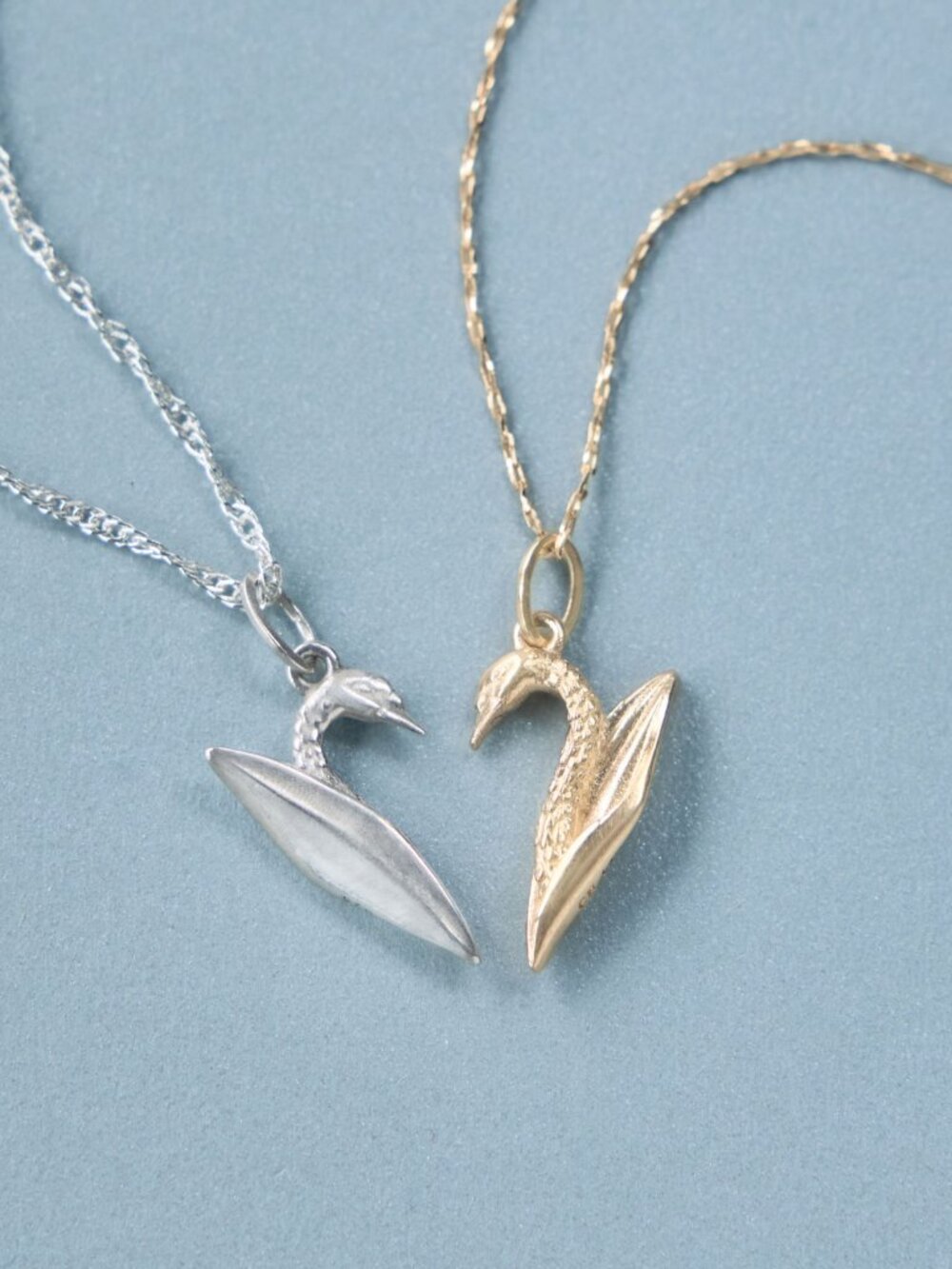 NEW Clairo x Catbird Mend Me Swan Sterling Silver Charm & Chain Necklace